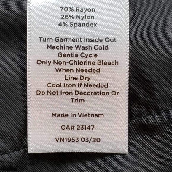 Talbots Pants Lexington Ankle Women’s Size 8 Black Stretch Equestrian Rayon - Picture 5 of 11